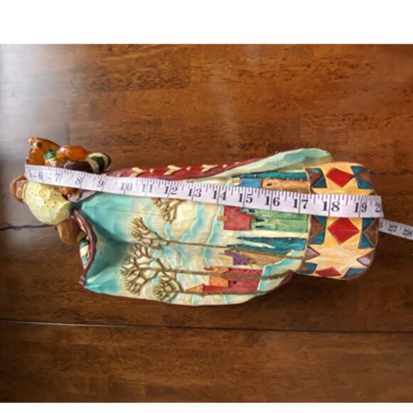 One Of A Kind Hand Crafted Lighted Folklore 20" Santa - Picture 9 of 14